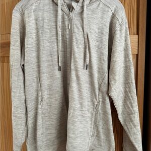 Brand New Oatmeal Cream Colored Zip Lightweight Hoodie from Woolx